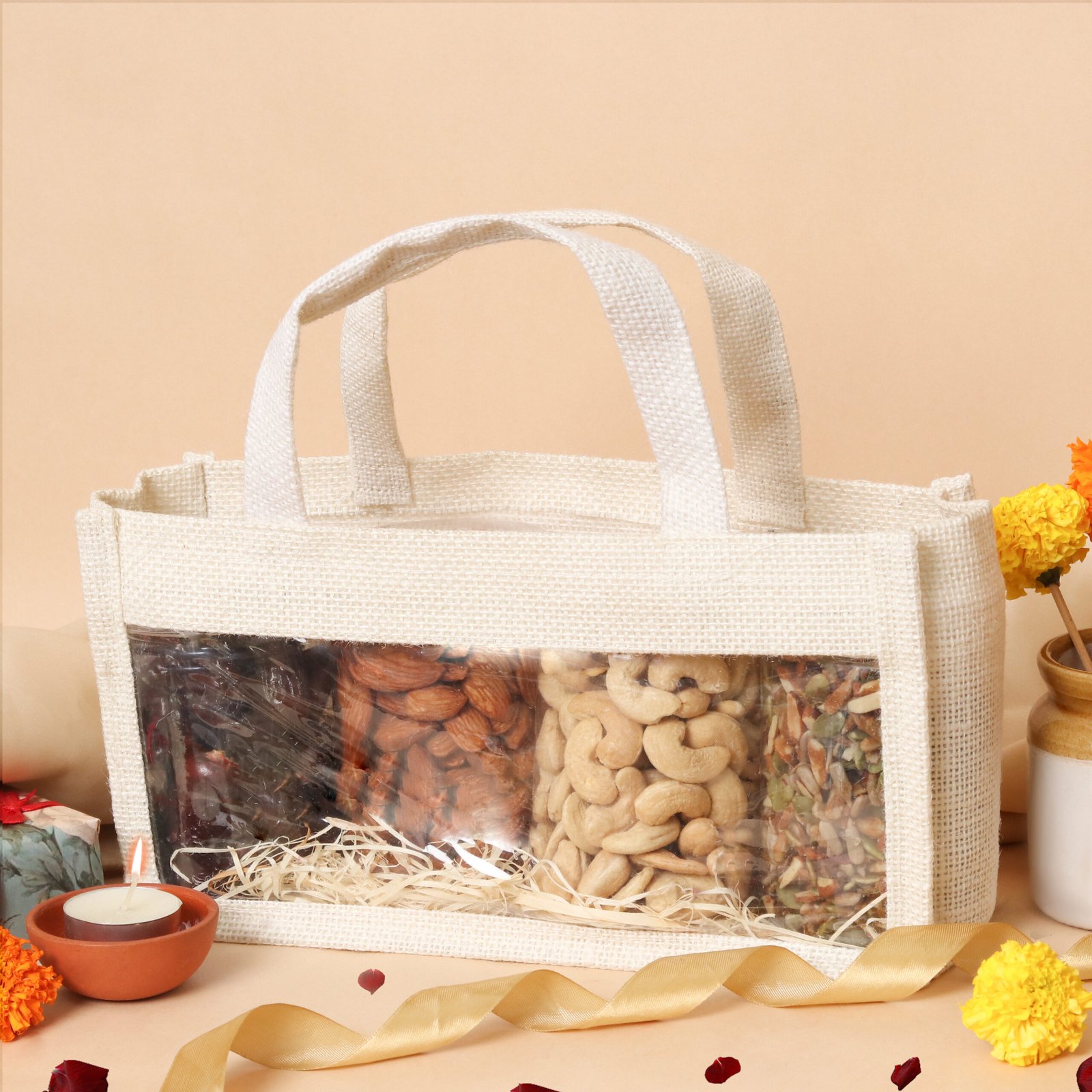 Festiva Nut & Dry Fruit Delight – Premium Gift Pack with Almonds, Cashews, Dates & Mixed Seeds | Baasa Foods