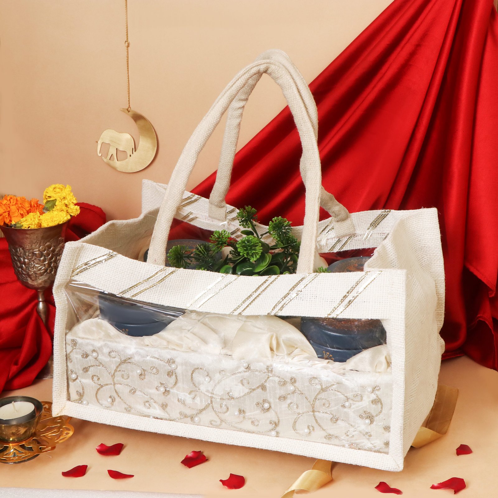 Royal Peacock Treasure Gift Box – Elegant Gift Tin with Premium Almonds, Cashews, Raisins & Apricots | Baasa Foods